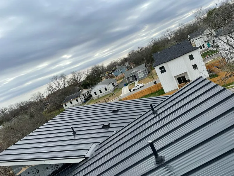 Standing seam metal roof panels with vents for Skylight Repair in Canandaigua